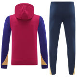 2025 BA Red Hoody Zipper Jacket Tracksuit