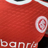 2024/25 Internacional Home Red Player Version Soccer Jersey