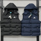 2026/27 AD Royal Blue Cotton Vest Jacket J5501 宝蓝色带帽