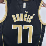 2025 Mavericks  Dončić #77  Black Honor Edition NBA Jerseys