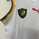 2002 Cameroun Away White Retro Soccer Jersey