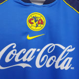 2001/02 Club America Away Blue Retro Soccer Jersey