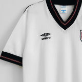 1984/87 England Home White Retro Soccer Jersey