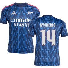 GYÖKERES #14 ARS 1:1 Quality Away Fans Soccer Jersey 2025/26 (UCL Font 欧冠字体 ) ★★