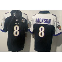 JACKSON #8 Men's Baltimore Ravens NFL Jersey 乌鸦  (3代）
