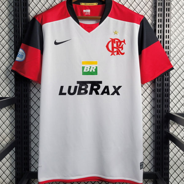 2008/09 Flamengo Away White Retro Soccer Jersey