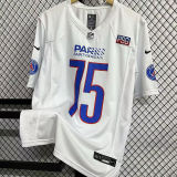 2025/26 PARIS # 75 White NFL Jersey