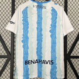 2024/25 Malaga Home White Fans Soccer Jersey