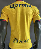 2024/25 Club America Home Yellow Player Version Soccer Jersey