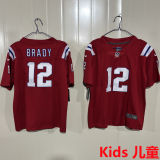 BRADY #12 New England Patriots Kids NFL Jersey 爱国者