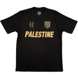 2025 Palestine Black Fans Soccer Jersey 金英文