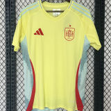 MORATA #7 Spain Away Yellow Fans Jersey  2024/25