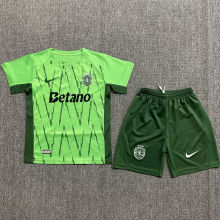2024/25 Sporting CP Lisbon Away Green Kids Jersey里斯本