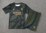 2024 PSG Dark Green Training Jersey(A Set)