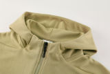 2025 Nk~ Khaki Zipper Jacket Tracksuit
