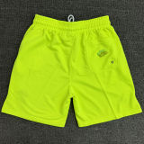 2025 NK Fluorescent Green Embroidered Multicolor Logo Casual Short Pants  CN02萤光绿