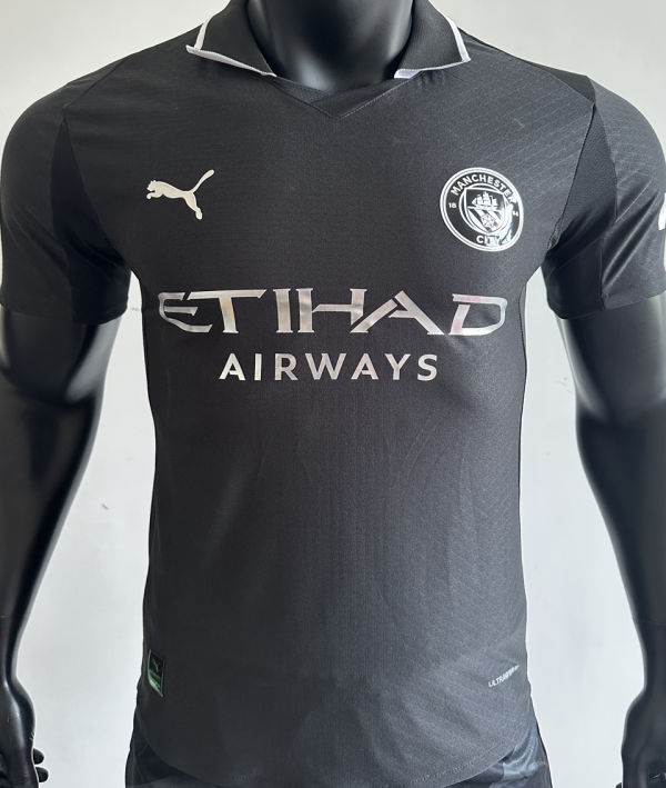 2025/26 Man City Black Special Edition Player Version Soccer Jersey