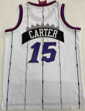 1998/99 Toronto Raptors CARTER #15 White Mitchell Ness Retro Jerseys 刺绣