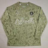 2026 FC Palestine Long Sleeve Fans Soccer Jersey 阿拉伯文