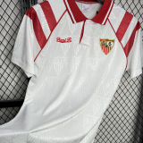 1992/93 Sevilla FC Home White Retro Soccer Jersey