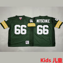 NITSCHKE #66 Green Bay Packers Retro Kids NFL Jersey 包装工