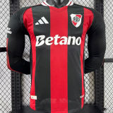 2025/26 River Plate Away Player Version Long Sleeve Jersey  长袖胸前广告