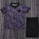 1990 England Black Kids Retro Soccer Jersey