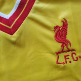 1985/87 LFC Away Yellow Retro Soccer Jersey