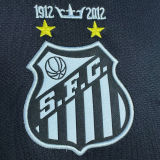 2012/13 Santos Black Retro Long Sleeve Soccer Jersey
