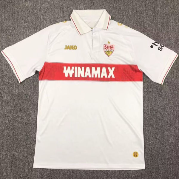2024/25 VFB Stuttgart Home White UCL Version Fans Soccer Jersey 欧冠版