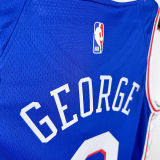 2025 76ers GEORGEG #8 Blue  NBA Jerseys 热压