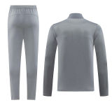 2024/25 Puma~ Grey Hoody Zipper Jacket Tracksuit