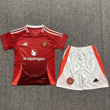 2024/25 M Utd Home Red Kids Soccer Jersey