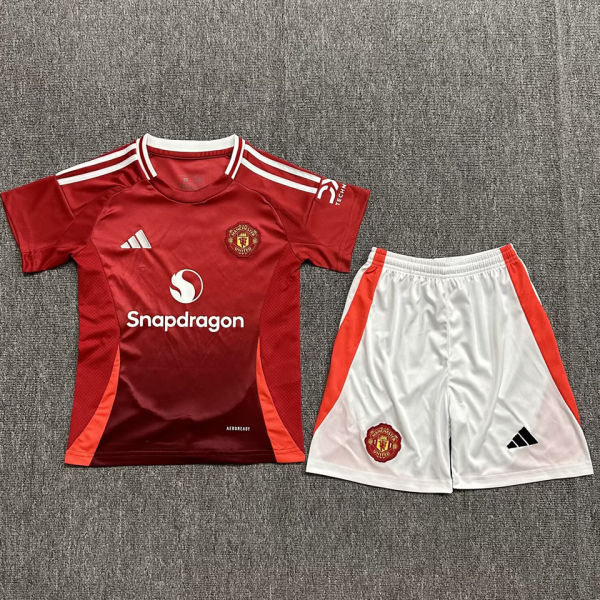 2024/25 M Utd Home Red Kids Soccer Jersey