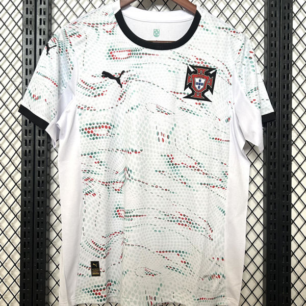 2025/26 Portugal Away White Fans Soccer Jersey