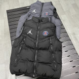 2026/27 PSG Jordan Black Cotton Vest Jacket  J3302