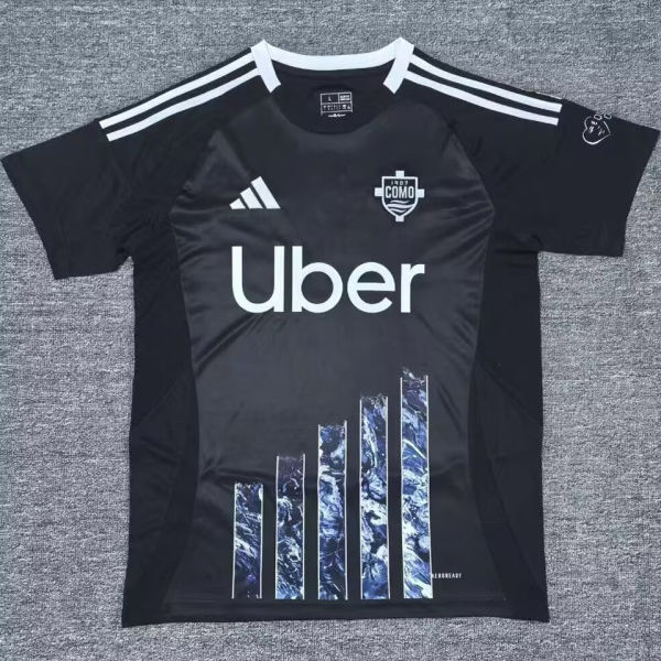 2024/25 Como Third Black Fans Soccer Jersey 科莫