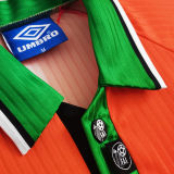 1997/98 Ireland Away Orange Retro Soccer Jersey