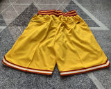 Lakers Kobe High school edition Yellow Four Bags NBA Pants