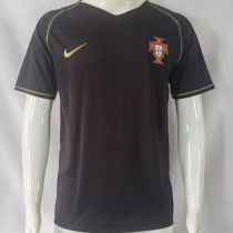2006 Portugal Black Retro Soccer Jersey