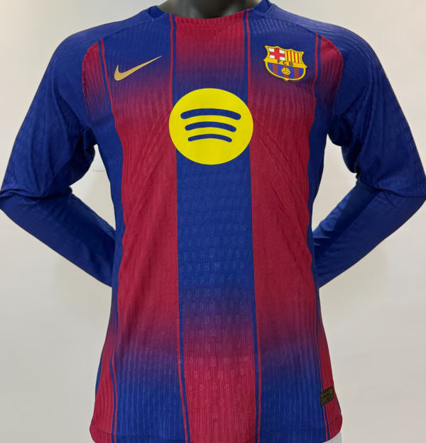 2025/26 BA Home Player Version Long Sleeve Soccer Jersey