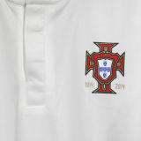 2014 Portugal Away White Retro Player Version Soccer Jersey 球员版