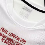 2010/11 M Utd Away White Retro UCL Version Soccer Jersey（胸前有绣欧冠决赛小字）