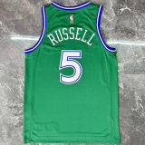 2026 Mavericks RUSSELL #5 Green Retro NBA Jerseys
