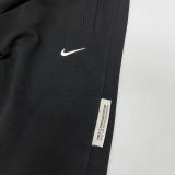 2024/25 Nk~ Black Pure Cotton Sports Trousers Zipper style