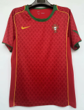 2004 Portugal Home Retro Soccer Jersey