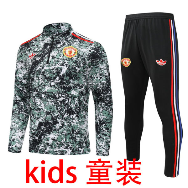 2024/25 Japan Green Kids Sweater Tracksuit