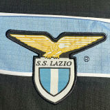 1998/99 Lazio Away Black Home Long Sleeve Retro Jersey