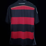 2014 Germany Away Balck And Red Retro Soccer Jersey