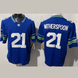 WITHERSPOON #21 Men's Seattle Seahawks NFL Jersey 海鹰